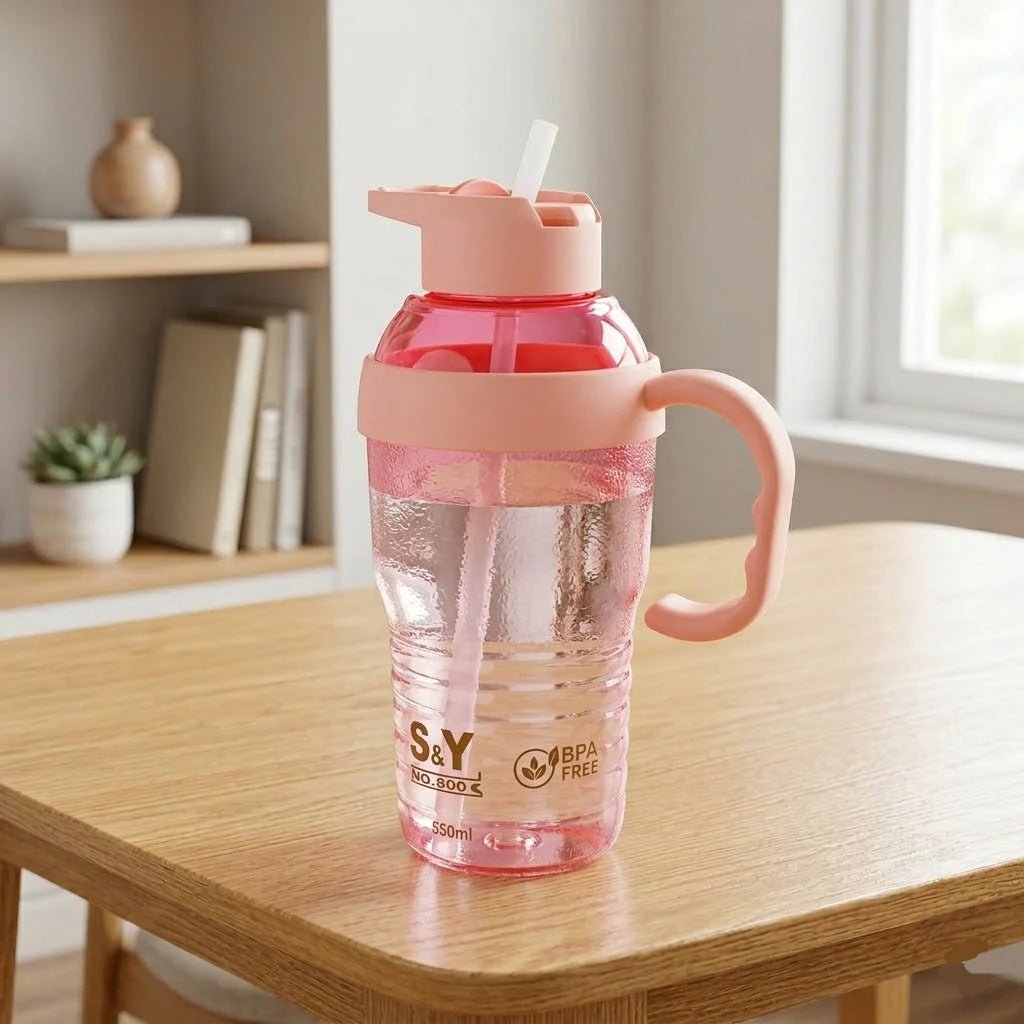 Plastic Sipper Water Bottle 1300ML Large Capacity Bottle - Homazing