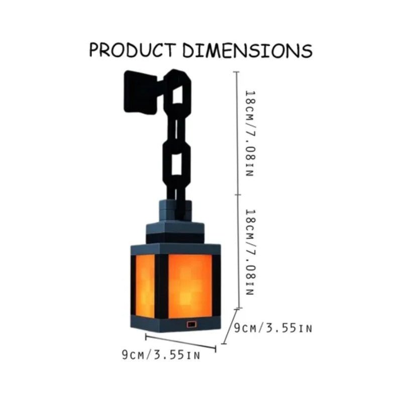RGB Pixel Lantern Night Light with Remote Control - Homazing