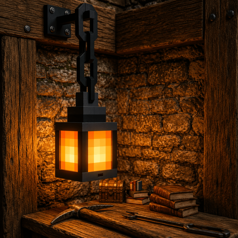 RGB Pixel Lantern Night Light with Remote Control - Homazing