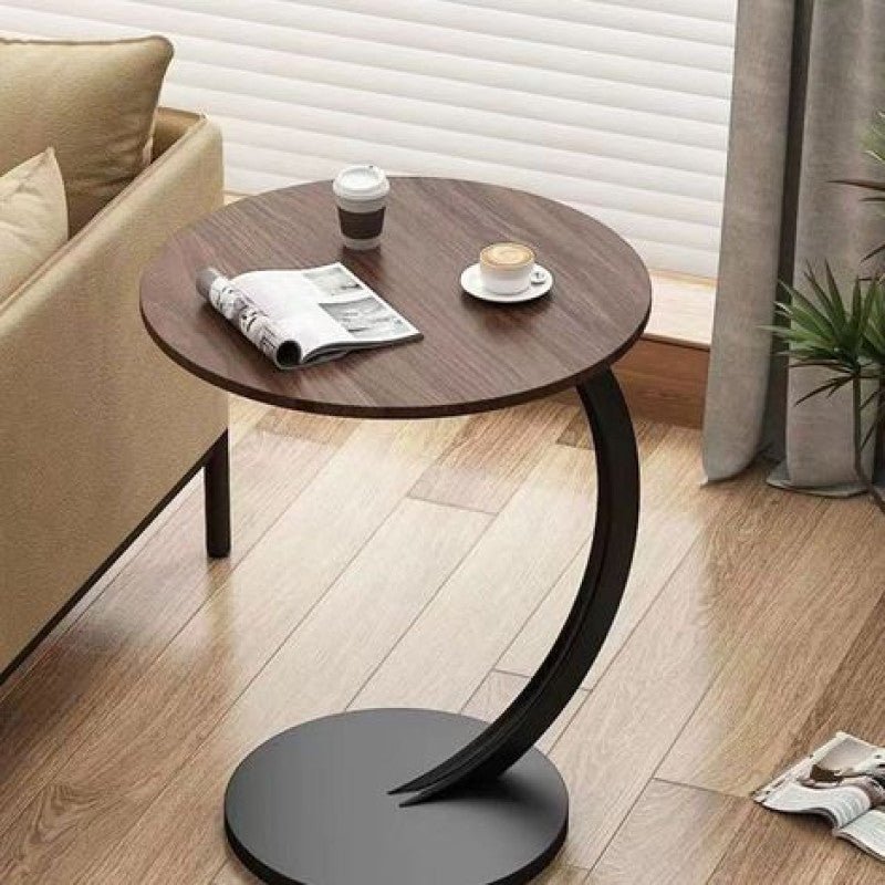 Rustic Wooden Round Table - Homazing