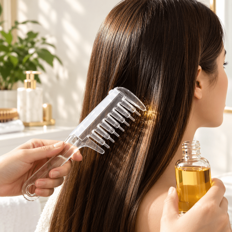 Scalp Liquid Applicator Comb Refillable Hair Serum Oil Dispensing Massage Comb - Homazing