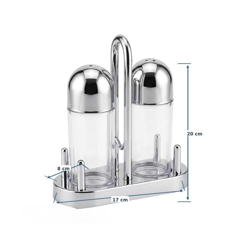 Signature Salt & Pepper Shaker Set with Stand - Homazing