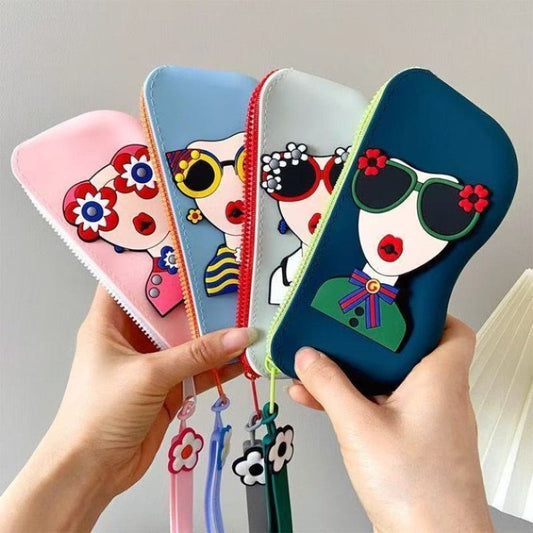 Silicone Sunglasses Case with Zipper - Homazing
