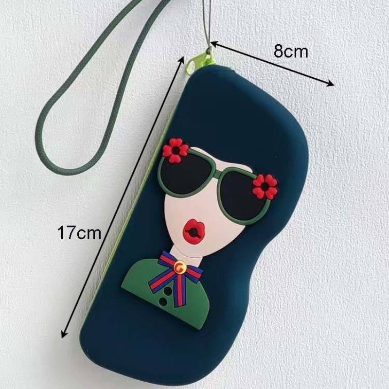 Silicone Sunglasses Case with Zipper - Homazing