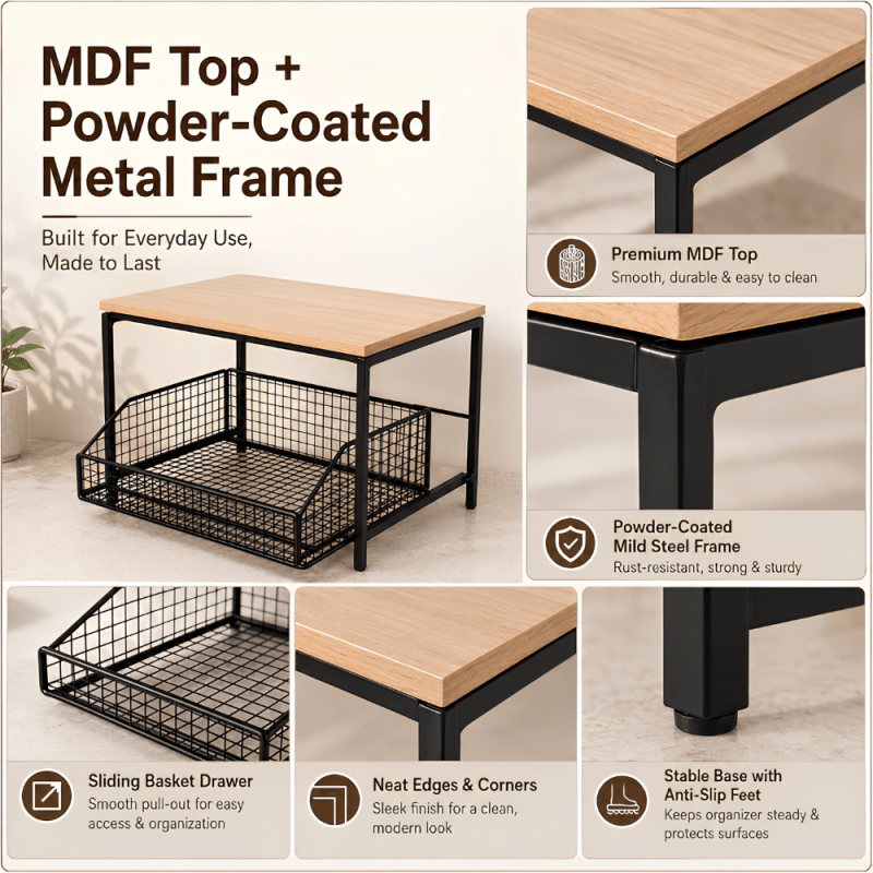 Sliding Kitchen Counter Organizer - Homazing