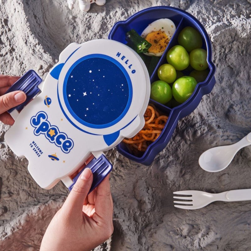 Space Theme Lunch Box with 3 Compartments - Homazing