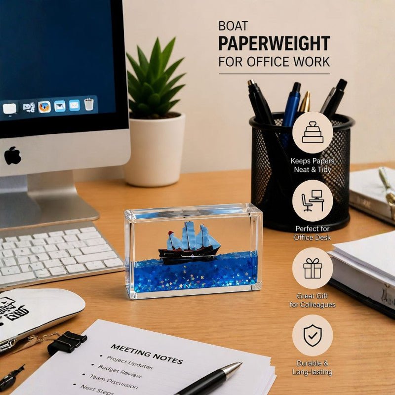 Square Water Paper Weight Decorative Desk Paperweight - Homazing
