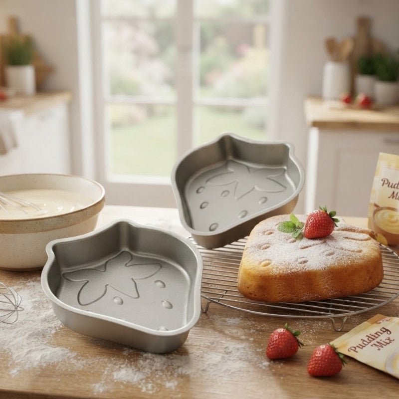 Stainless Steel Pudding Cake Mold Strawberry Shape - Homazing