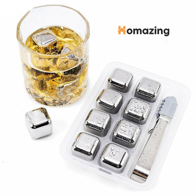 Reusable Ice Cubes Set Stainless Steel – Homazing