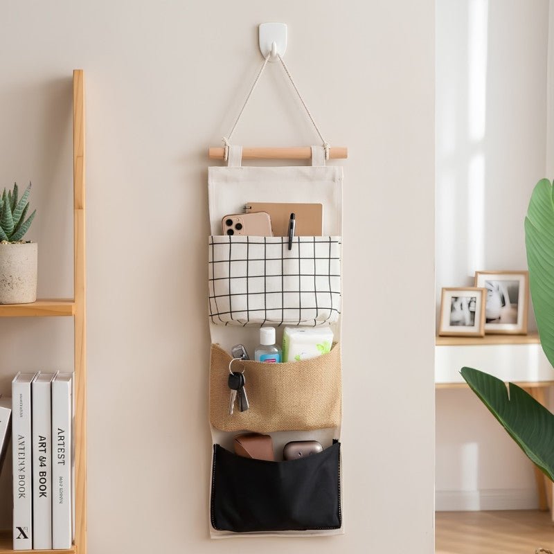 Wall Hanging Organizer With 3 Pockets - Homazing