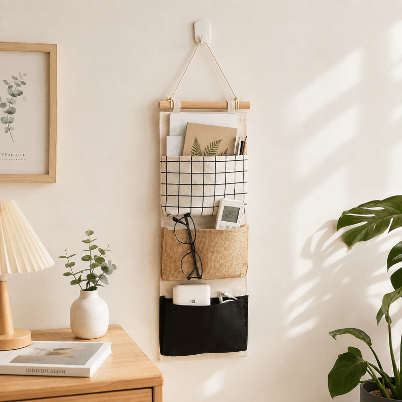 Wall Hanging Organizer With 3 Pockets - Homazing