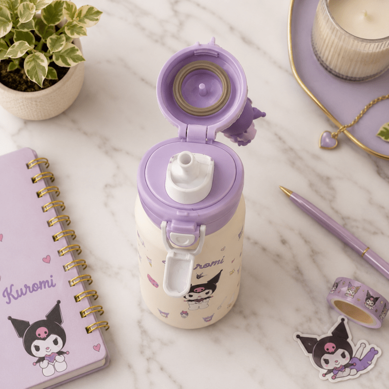 Water Bottle Kuromi Stainless Steel 470ML - Homazing
