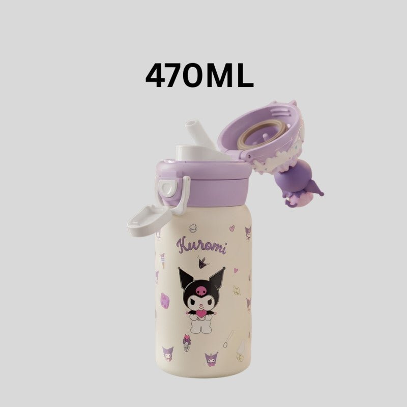 Water Bottle Kuromi Stainless Steel 470ML - Homazing