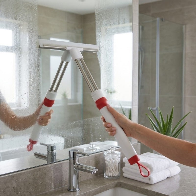 Window Glass Cleaner Wiper With Extendable Handle - Homazing