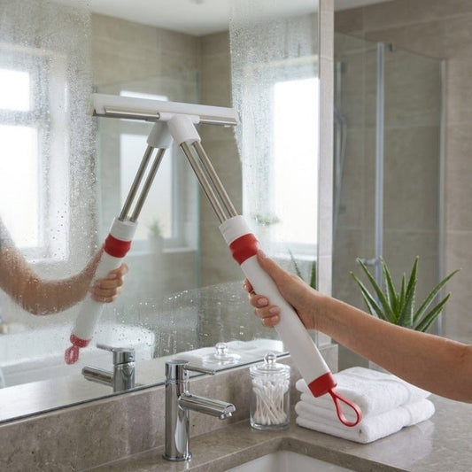 Window Glass Cleaner Wiper With Extendable Handle - Homazing