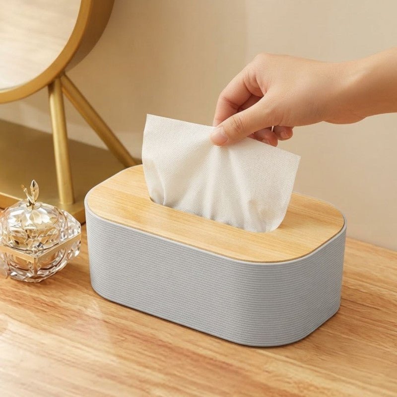 Wooden Head Tissue Box - Homazing